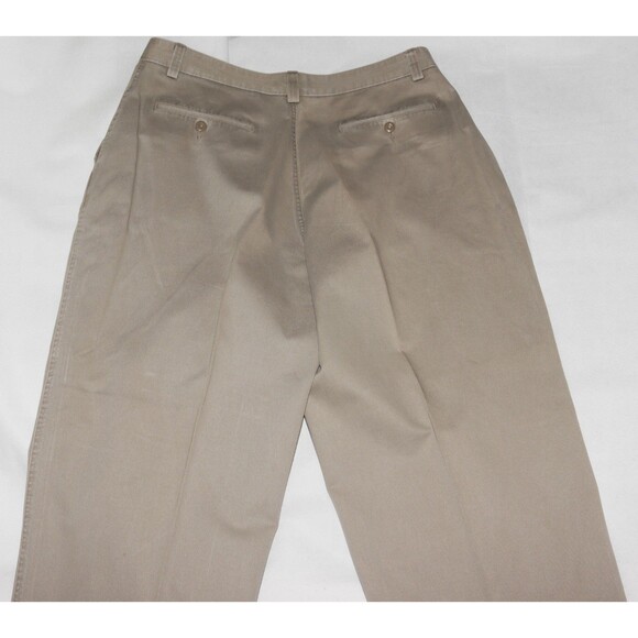 J Crew Giant Fit Mens Chino Pants Size 34 Beige Khaki 100% Cotton Tapered Preppy - Picture 5 of 14